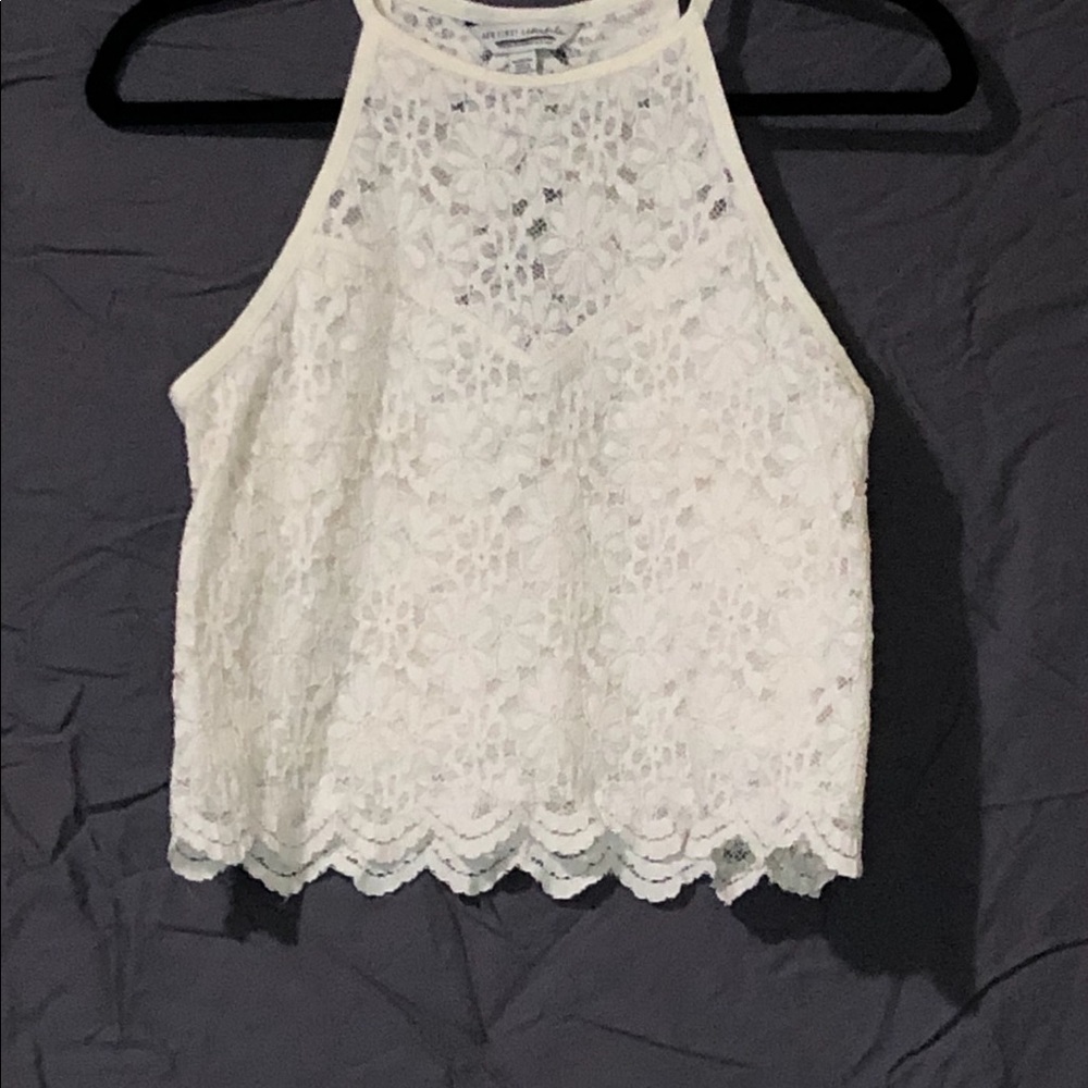 White crop tank
